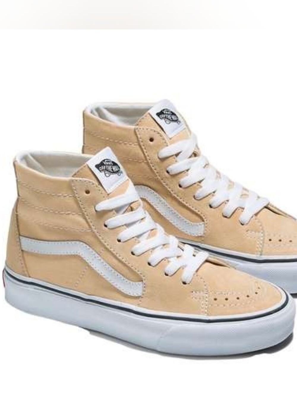 Vans Sk8-Hi Tapered High Top Sneakers Honey Peach Suede - Men 6 / Women 7.5